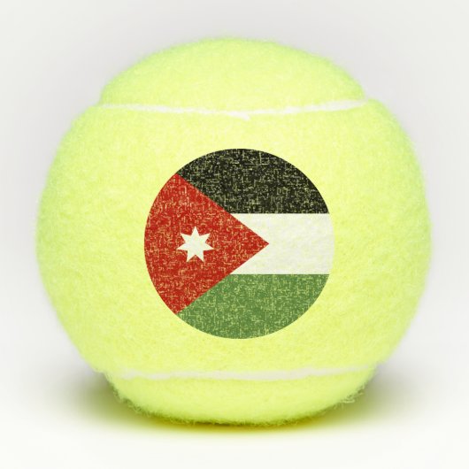 Jordaanvlag Tennisballen (Voorkant)