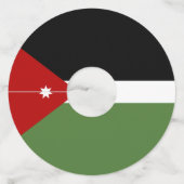 Jordaanvlag Wijnglaslabel (Achterkant)