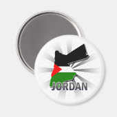 Jordaanvlagkaart 2.0 magneet (Voorkant / Achterkant)