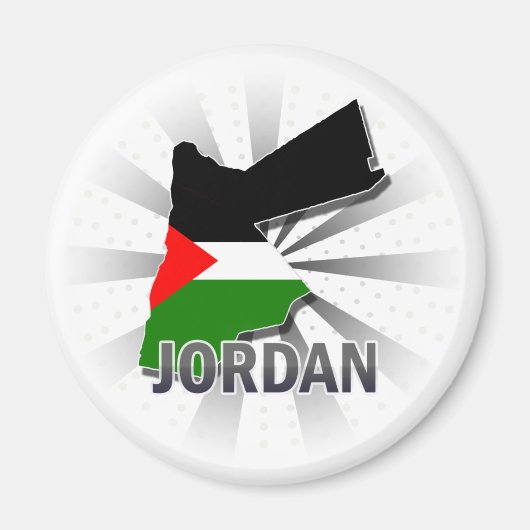 Jordaanvlagkaart 2.0 magneet (Voorkant)