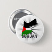 Jordaanvlagkaart 2.0 ronde button 5,7 cm (Voorkant /achterkant)