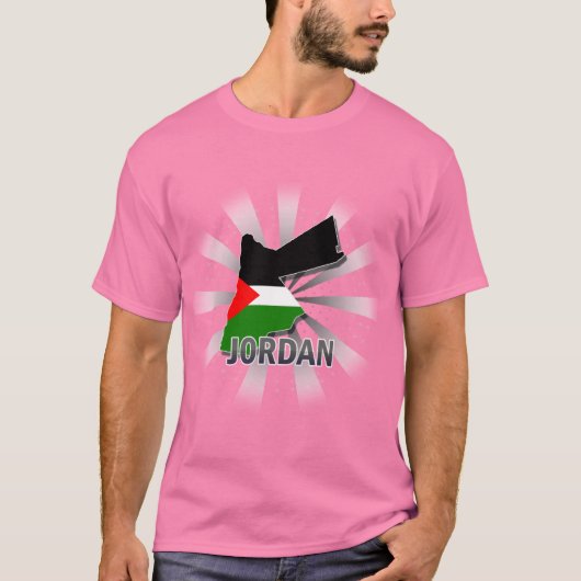 Jordaanvlagkaart 2.0 t-shirt (Voorkant)