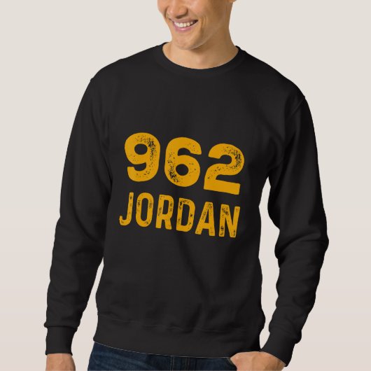Jordan 962 T-Shirt Distressed Country Area Code Te (Voorkant)