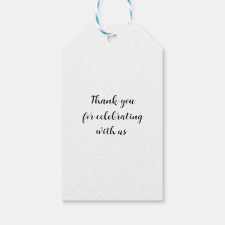 Jordan Amandel Favor Tags, Trouw tags, Dank je wel Cadeaulabel