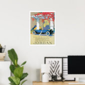 Jordan Blue Boy AutomobileVintage Art Print Poster (Thuiskantoor)