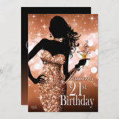 Jordan Bring The Bling Sparkle 21e verjaardag Kaart (Voorkant / Achterkant)