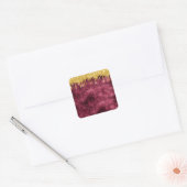 Jordan Candels Burgundy Gold Glitter Sticker (Envelop)