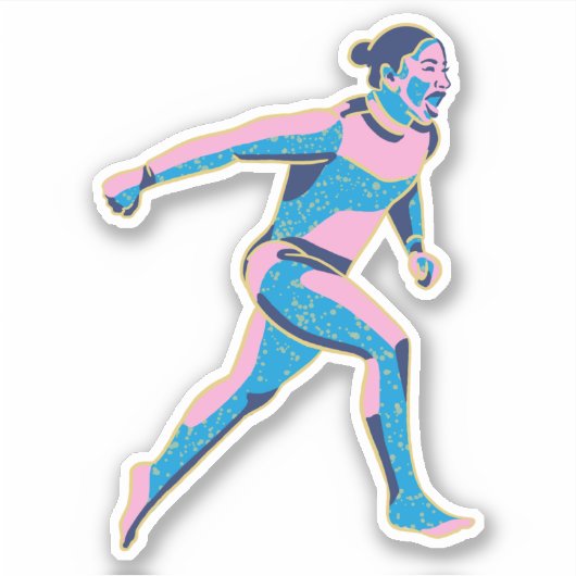 Jordan Chiles Gymnastiek Olympische Spelen 2024 Pa Sticker (Voorkant)