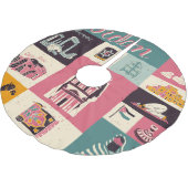 Jordan Culture Retro Geïllustreerde Symbolen Kerstboom Rok (Gekanteld)