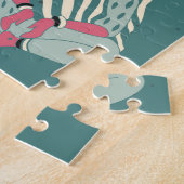 Jordan Culture Retro Geïllustreerde Symbolen Legpuzzel (Zijkant)