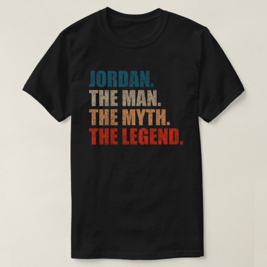 Jordan De Man De Mythe De Legende T-shirt (Design voorkant)