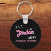 Jordan ding dat je niet zou begrijpen sleutelhanger (Achterkant)