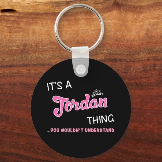 Jordan ding dat je niet zou begrijpen sleutelhanger (Achterkant)