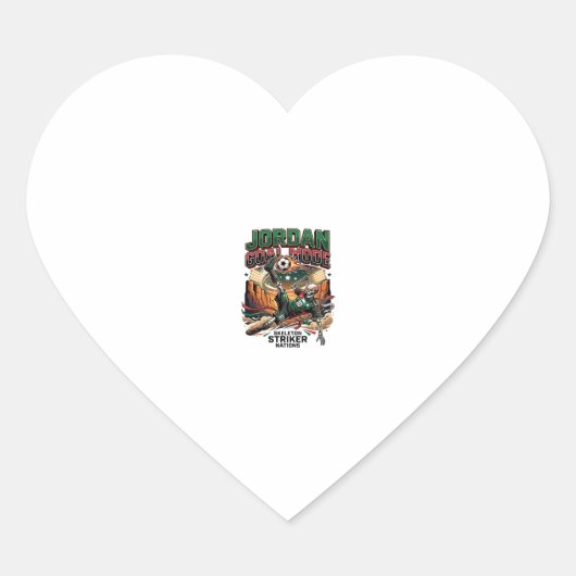Jordan Doel Modus Skelet Aanvaller Naties Dynamisc Hart Sticker (Voorkant)