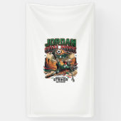 Jordan Doel Modus Skelet Aanvaller Naties Dynamisc Spandoek (Verticaal)