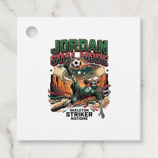Jordan Doelmodus Skelet Striker Naties Dynamisch  Bedankjes Labels (Voorkant)