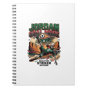 Jordan Doelmodus Skelet Striker Naties Dynamisch Notitieboek