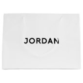 Jordan Elegant Gift Bag in zwart-wit Large Cadeautasje (Voorkant)