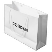 Jordan Elegant Gift Bag in zwart-wit Large Cadeautasje (Voorkant Gekanteld)