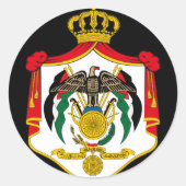 jordan embleem ronde sticker (Voorkant)