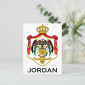 JORDAN - embleem/vlag/wapen/symbool Briefkaart (Staand voorkant)