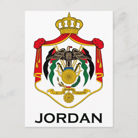 JORDAN - embleem/vlag/wapen/symbool Briefkaart (Voorkant)