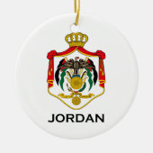 JORDAN - embleem/vlag/wapen/symbool Keramisch Ornament (Voorkant)