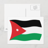 Jordan Flag Briefkaart (Voorkant / Achterkant)