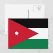Jordan Flag Briefkaart (Voorkant / Achterkant)