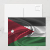 Jordan Flag Briefkaart (Voorkant / Achterkant)
