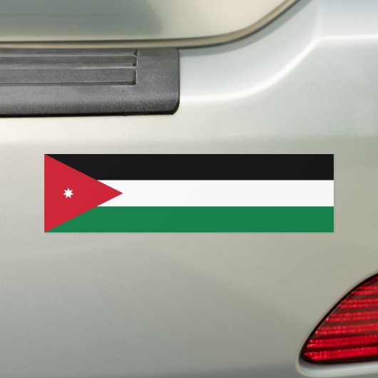 Jordan Flag Bumpersticker (Op auto)