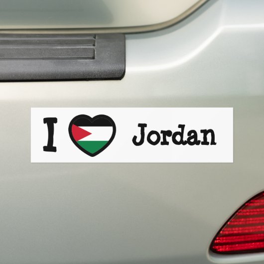 Jordan Flag Bumpersticker (Op auto)