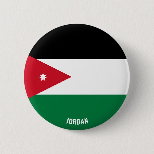 Jordan Flag Charmante Patriottische Button (Voorkant)