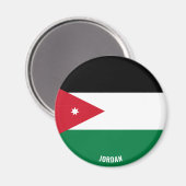 Jordan Flag Charming Patriotic Magneet (Voorkant / Achterkant)