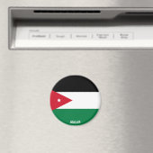 Jordan Flag Charming Patriotic Magneet (Insitu (Vaatwasser))