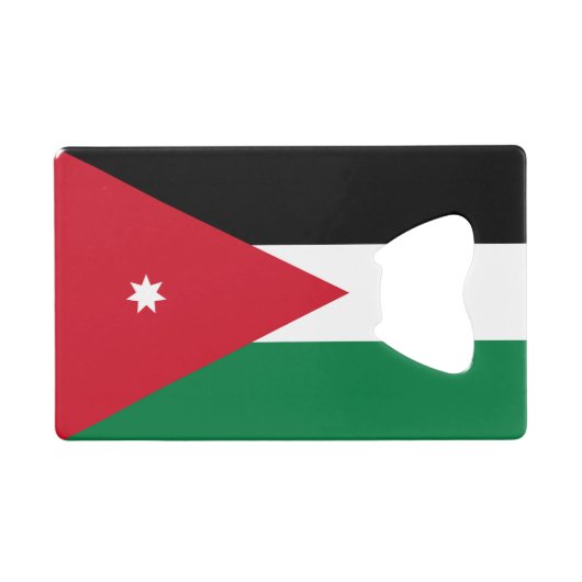 Jordan Flag Creditkaart Flessenopener (Voorkant (Horizontaal))