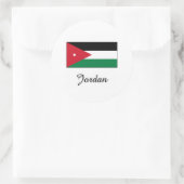 Jordan Flag Design Ronde Sticker (Tas)