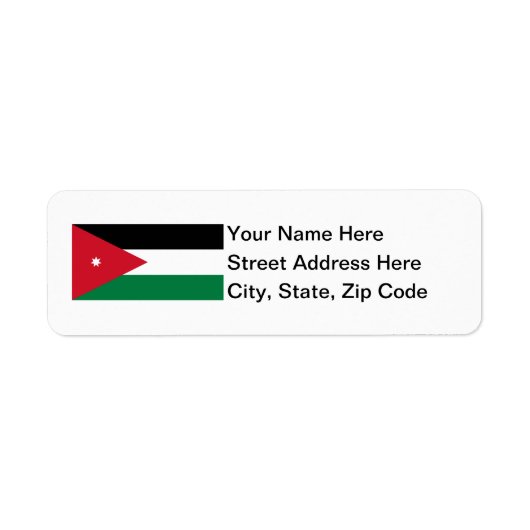 Jordan Flag Etiket (Voorkant)