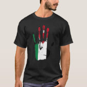 Jordan Flag Hand Mannen Vrouwen Kinderen T-shirt (Voorkant)