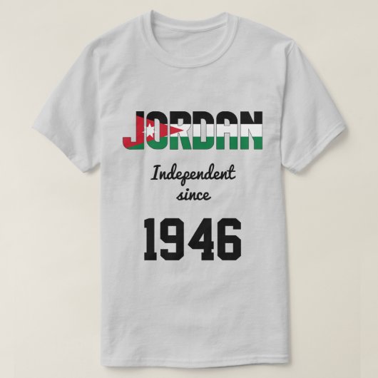 Jordan Flag Independence Celebration T-shirt (Design voorkant)
