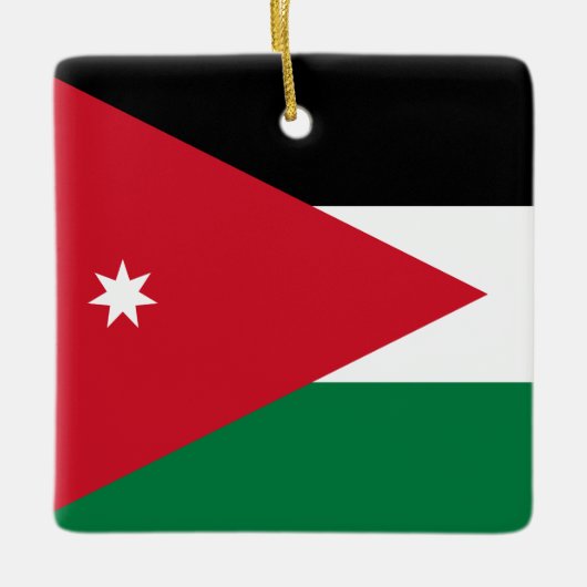 Jordan Flag Keramisch Ornament (Voorkant)