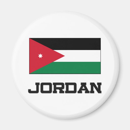 Jordan Flag Magneet (Voorkant)