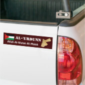 Jordan Flag + Map Bumpersticker (Op Truck)