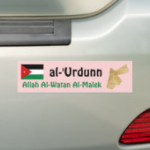 Jordan Flag + Map Bumpersticker (Op auto)