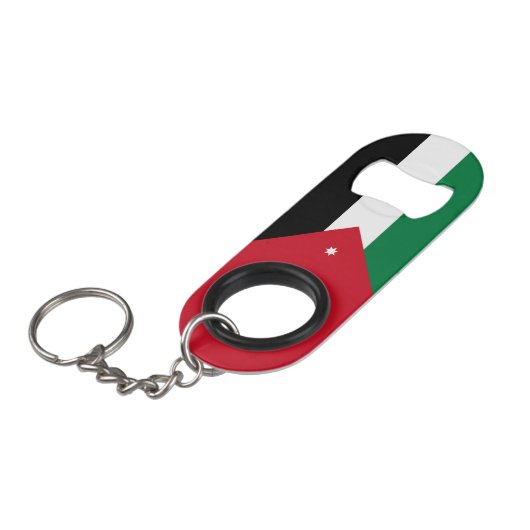 Jordan Flag Mini Flessenopener (Voorkant Gekanteld)