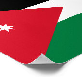 Jordan Flag Poster (Hoek)