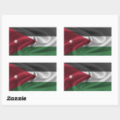 Jordan Flag Rechthoekige Sticker (Vel)