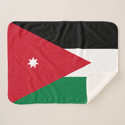Jordan Flag Sherpa Deken (Voorkant (horizontaal))
