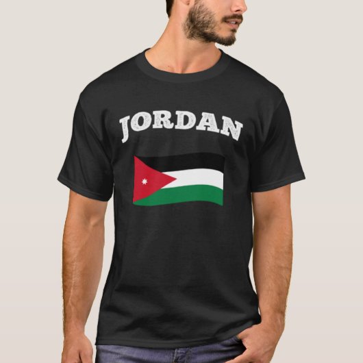 JORDAN Flag Sport Competition Proud Vacation Souve T-shirt (Voorkant)