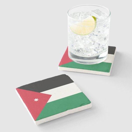 Jordan Flag Stenen Onderzetter (Zijkant)